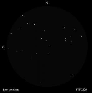 Struve 2426 - En farverig dobbeltstjerne